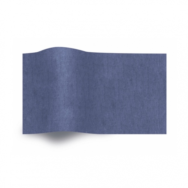 Folha de papel de seda azul escuro