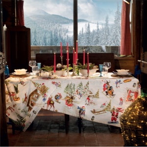 Toalha de mesa Natal na Neve